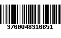 Código de Barras 3760048316651