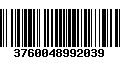 Código de Barras 3760048992039