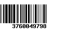 Código de Barras 3760049798