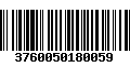 Código de Barras 3760050180059