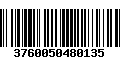 Código de Barras 3760050480135