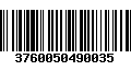 Código de Barras 3760050490035