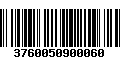 Código de Barras 3760050900060