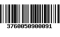 Código de Barras 3760050900091