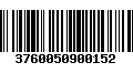 Código de Barras 3760050900152