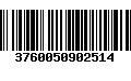 Código de Barras 3760050902514