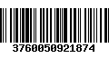 Código de Barras 3760050921874