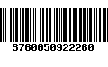 Código de Barras 3760050922260