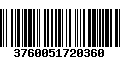 Código de Barras 3760051720360