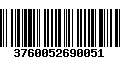 Código de Barras 3760052690051