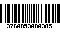 Código de Barras 3760053000385