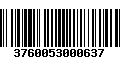 Código de Barras 3760053000637