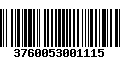 Código de Barras 3760053001115