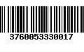 Código de Barras 3760053330017