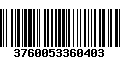 Código de Barras 3760053360403