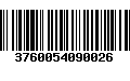 Código de Barras 3760054090026