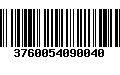 Código de Barras 3760054090040