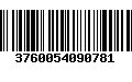 Código de Barras 3760054090781