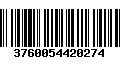 Código de Barras 3760054420274