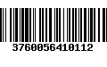 Código de Barras 3760056410112