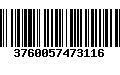 Código de Barras 3760057473116