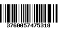 Código de Barras 3760057475318