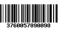 Código de Barras 3760057890098