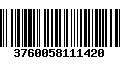 Código de Barras 3760058111420