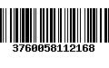 Código de Barras 3760058112168