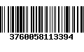 Código de Barras 3760058113394