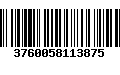 Código de Barras 3760058113875