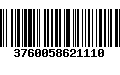 Código de Barras 3760058621110