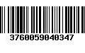 Código de Barras 3760059040347