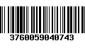 Código de Barras 3760059040743