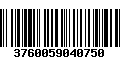 Código de Barras 3760059040750