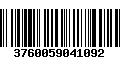 Código de Barras 3760059041092