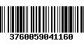 Código de Barras 3760059041160