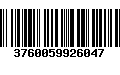 Código de Barras 3760059926047