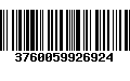 Código de Barras 3760059926924