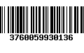 Código de Barras 3760059930136