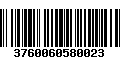 Código de Barras 3760060580023