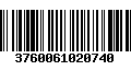 Código de Barras 3760061020740