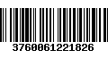 Código de Barras 3760061221826