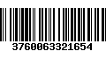 Código de Barras 3760063321654