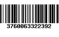 Código de Barras 3760063322392