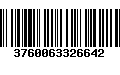 Código de Barras 3760063326642