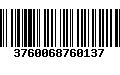 Código de Barras 3760068760137