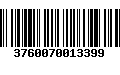 Código de Barras 3760070013399