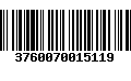 Código de Barras 3760070015119