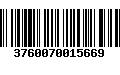 Código de Barras 3760070015669